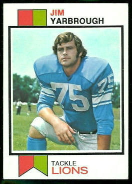 Jim Yarbrough 1973 Topps football card