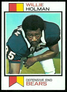 Willie Holman 1973 Topps football card