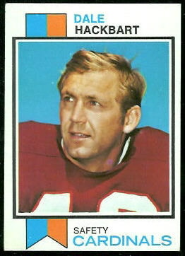 Dale Hackbart 1973 Topps football card Dale Hackbart 1973 Topps football card