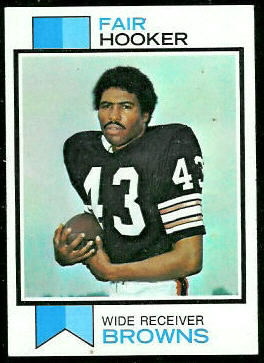 Fair Hooker 1973 Topps football card