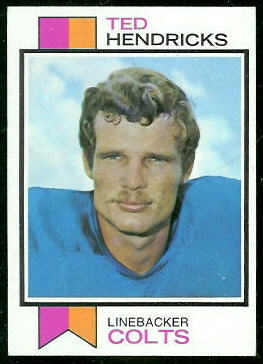 Ted Hendricks 1973 Topps football card