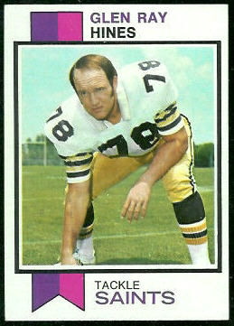 Glen Ray Hines 1973 Topps football card