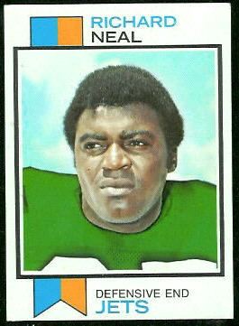 Richard Neal 1973 Topps football card