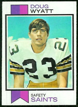 Doug Wyatt 1973 Topps football card