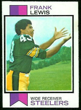 Frank Lewis 1973 Topps football card