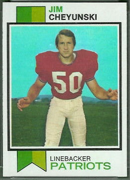 Jim Cheyunski 1973 Topps football card