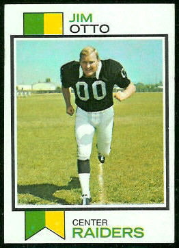 Jim Otto 1973 Topps football card