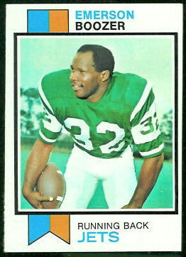 Emerson Boozer 1973 Topps football card