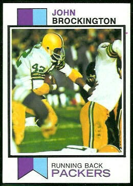 John Brockington 1973 Topps football card