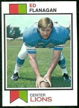 Ed Flanagan 1973 Topps football card