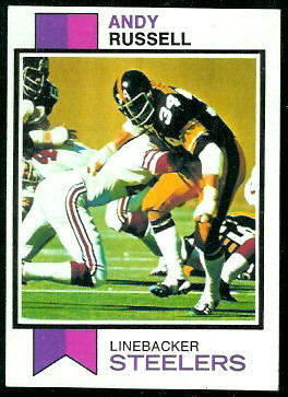 Andy Russell 1973 Topps football card