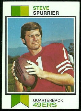 Steve Spurrier 1973 Topps football card Steve Spurrier 1973 Topps football card