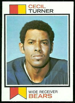 Cecil Turner 1973 Topps football card