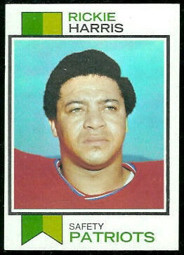 Rickie Harris 1973 Topps football card