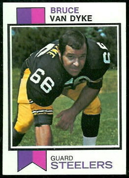 Bruce Van Dyke 1973 Topps football card