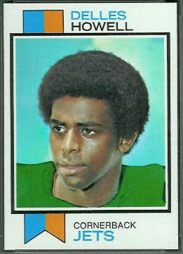 Delles Howell 1973 Topps football card