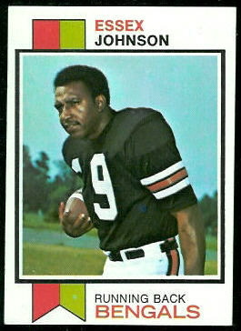 Essex Johnson 1973 Topps football card