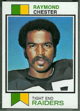 Raymond Chester 1973 Topps football card