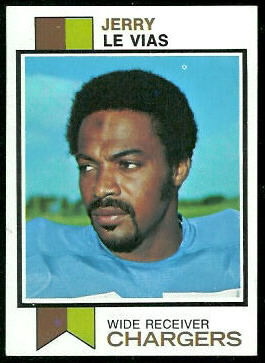 Jerry LeVias 1973 Topps football card Jerry LeVias 1973 Topps football card