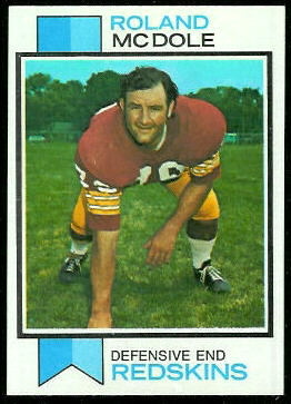 Ron McDole 1973 Topps football card