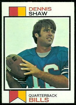 Dennis Shaw 1973 Topps football card