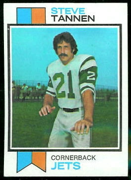 Steve Tannen 1973 Topps football card