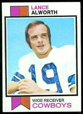 Lance Alworth 1973 Topps football card