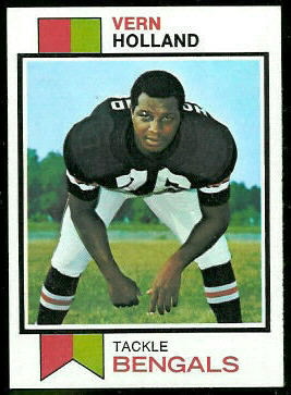 Vern Holland 1973 Topps football card Vern Holland 1973 Topps football card