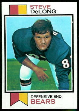 Steve DeLong 1973 Topps football card