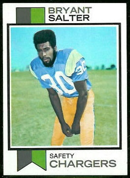 Bryant Salter 1973 Topps football card