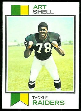 Art Shell 1973 Topps football card Art Shell 1973 Topps football card