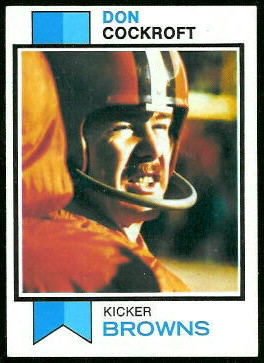 Don Cockroft 1973 Topps football card