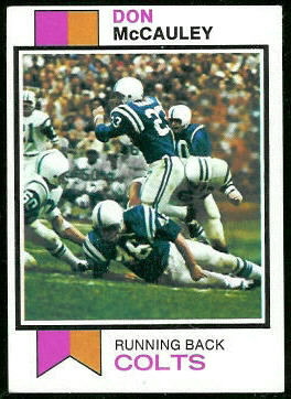 Don McCauley 1973 Topps football card