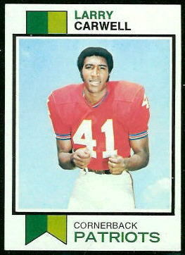 Larry Carwell 1973 Topps football card