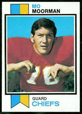 Mo Moorman 1973 Topps football card