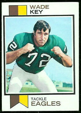 Wade Key 1973 Topps football card