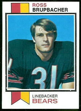 Ross Brupbacher 1973 Topps football card