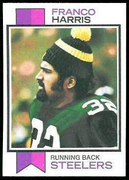 Franco Harris 1973 Topps football card