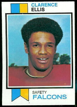 Clarence Ellis 1973 Topps football card