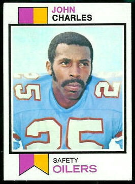 John Charles 1973 Topps football card