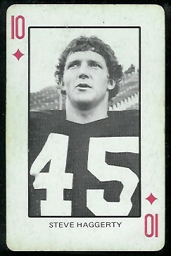 Steve Haggerty 1974 Colorado Playing Cards football card