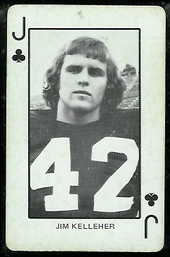 Jim Kelleher 1974 Colorado Playing Cards football card