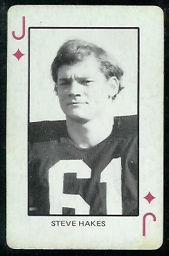 Steve Hakes 1974 Colorado Playing Cards football card