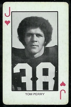 Tom Perry 1974 Colorado Playing Cards football card