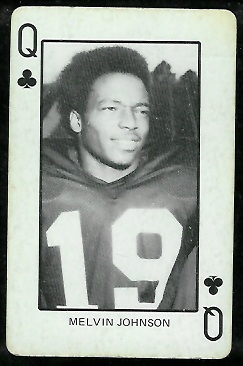 Melvin Johnson 1974 Colorado Playing Cards football card