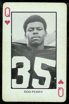 Rod Perry 1974 Colorado Playing Cards football card