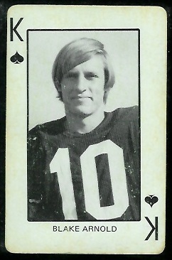 Blake Arnold 1974 Colorado Playing Cards football card