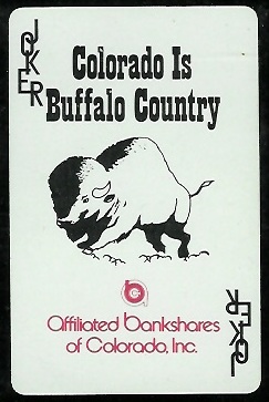 Colorado Buffaloes Logo 1974 Colorado Playing Cards football card