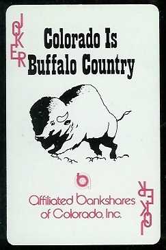 Colorado Buffaloes Logo 1974 Colorado Playing Cards football card