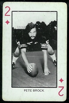 Pete Brock 1974 Colorado Playing Cards football card